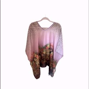 Purple and leopard print shirt